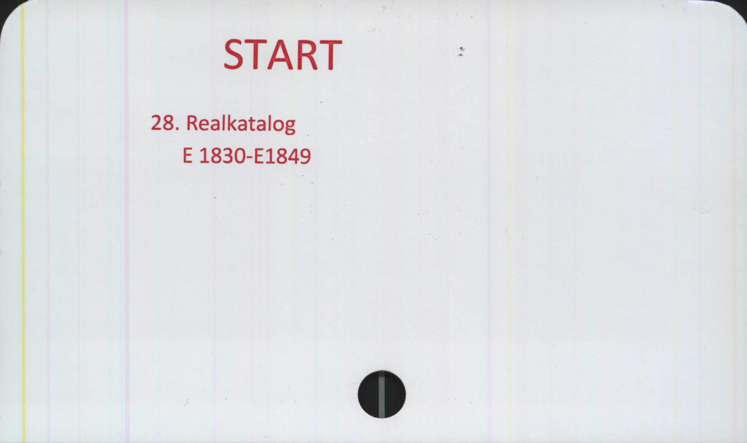  ﻿START

28. Realkatalog
E1830-E1849